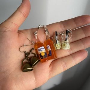 NEVER USED Bundle of yellow tone earrings. Will sanitize before sending.